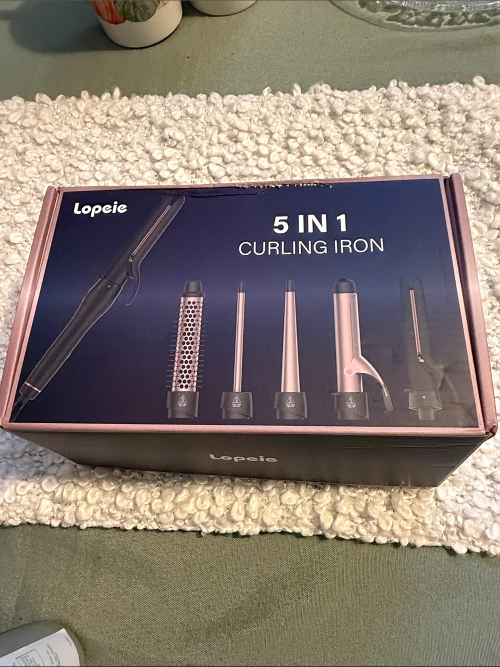 5-in-1 Curling Iron Set - Rose Gold & Black New with tags